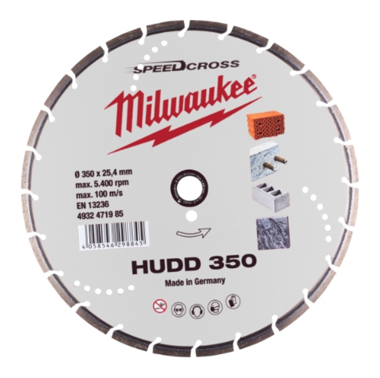 Milwaukee Speedcross Diamanttrennscheibe 350 mm