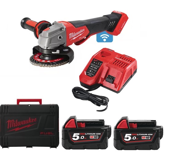 Milwaukee M18ONEFSAG125XPDB-502X Akku Winkelschleifer Ø 125mm