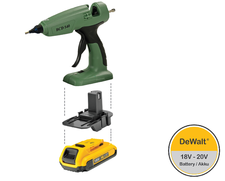 Wood Repair Adapter für BCD 540 (Ohne Akkus, Ohne BCD 540)