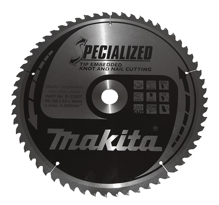 Makita SPECIALIZED Sägeblatt 355x30x60Z B-33227