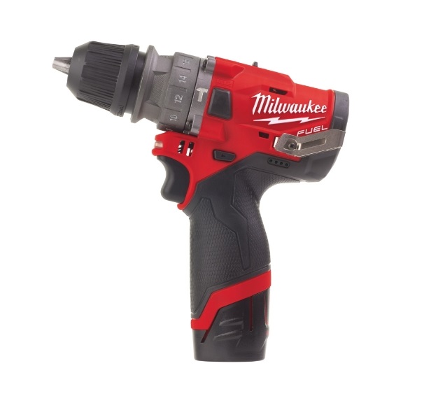 Milwaukee M12FPDX-202X FUEL™ Akku-Kompakt-Schlagbohrschrauber mit Schnellwechselbohrfutter