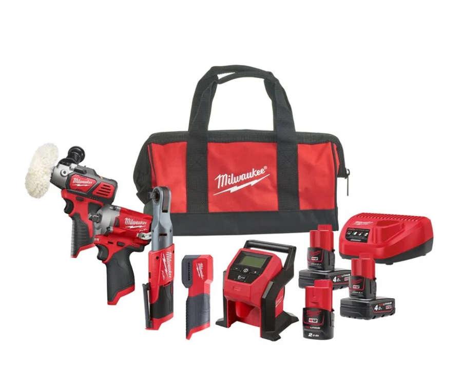 Milwaukee Werkzeug-Set M12FPP5A-423B mit Tasche