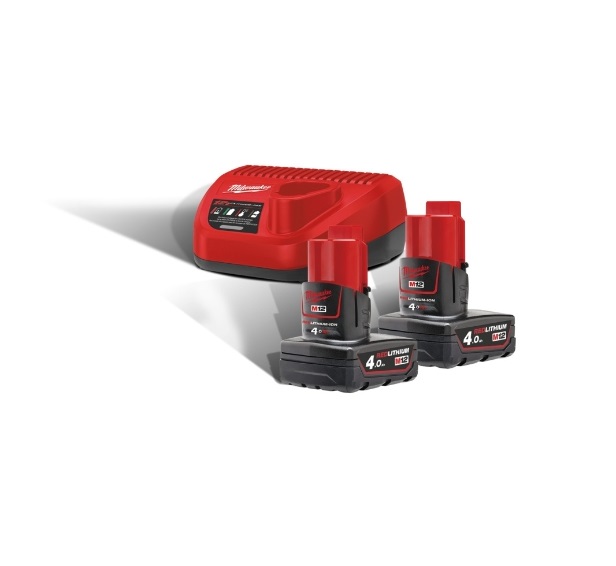 Milwaukee M12NRG-402 12V Starterset