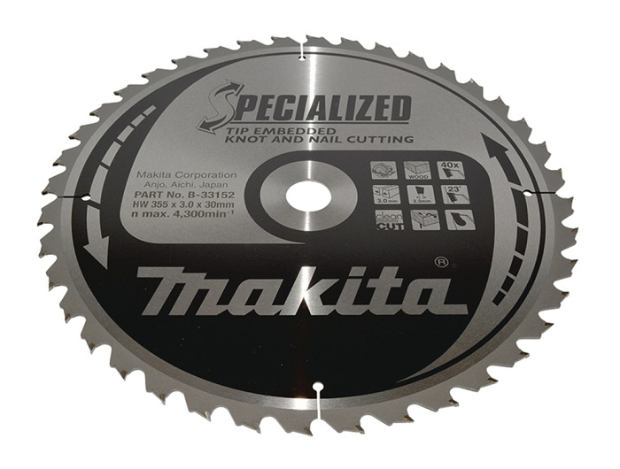 Makia SPECIALIZED Sägeblatt 355x30x40Z B-33152