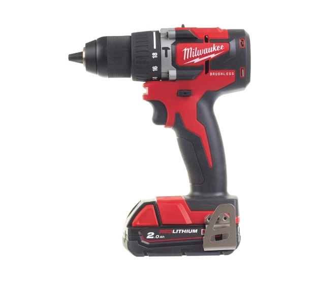 Milwaukee M18CBLPD-202C Kompakt-Bürstenloser Akku-Schlagbohrschrauber