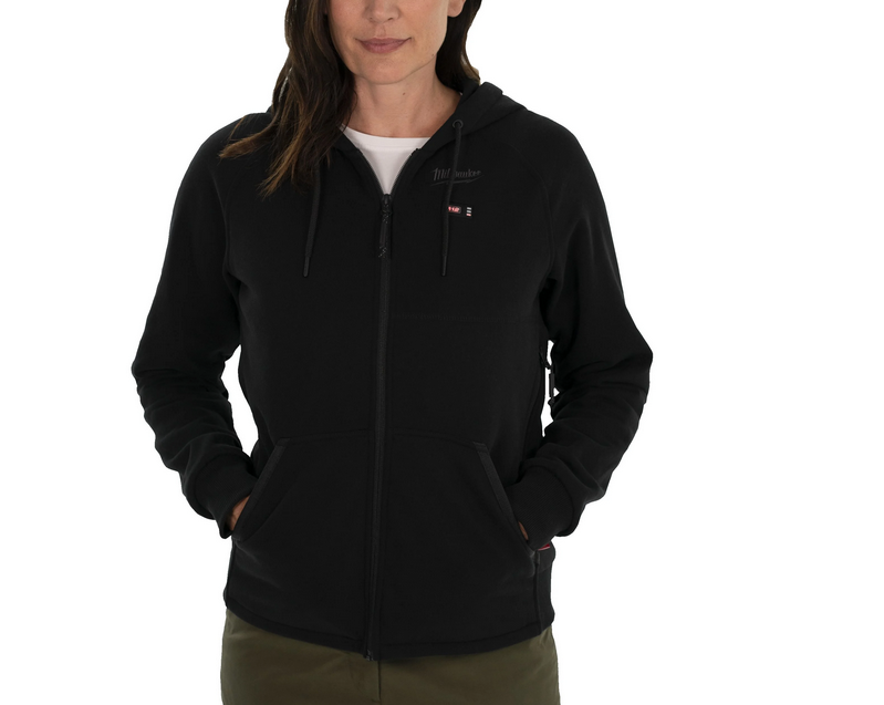 Milwaukee 12 V Akku-Heiz-Kapuzenpullover Damen schwarz M12HHLBL1-0, ohne Akku u. Ladegerät