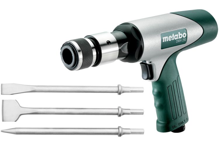 Metabo Druckluft-Meißelhammer DMH 290 Set (601561500); Kunststoffkoffer