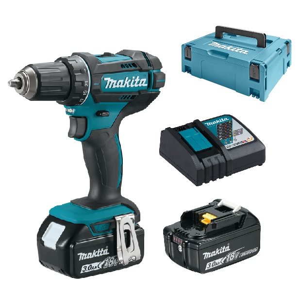 Makita DDF482RFJ Akku-Bohrschrauber 18V / 3,0 Ah