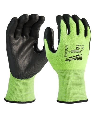 Milwaukee Hi-Vis Schnittschutzhandschuhe Klasse 3 144er Pack